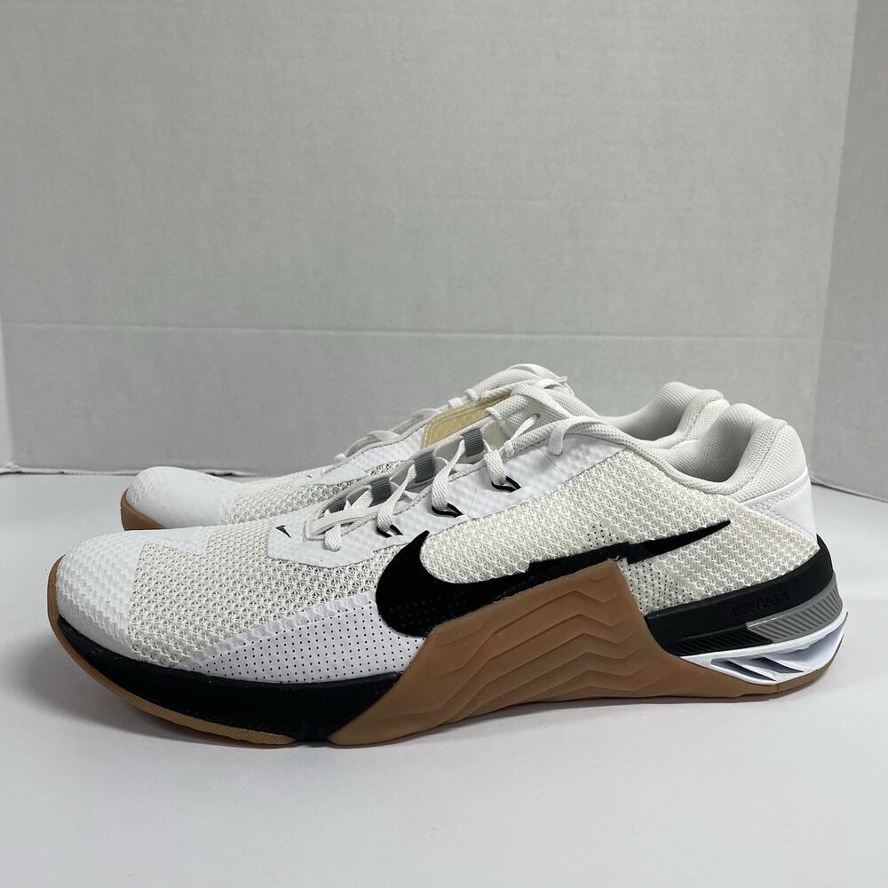 Nike Metcon 7 White Particle Grey Gum CZ8281 101 Size 15 Weight Lifting Crossfit